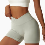 Summer Seamless High Waist Yoga Shorts Elasticity Sports Leggings Women Breathable Cycling Shorts Buttock Lift Gym Shorts Women
