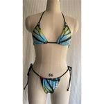 Sexy 4 Colors Printed Halter Padded Bikini Female Swimsuit Women Swimwear Two-pieces Bikini set Bather Bathing Suit Swim K4910