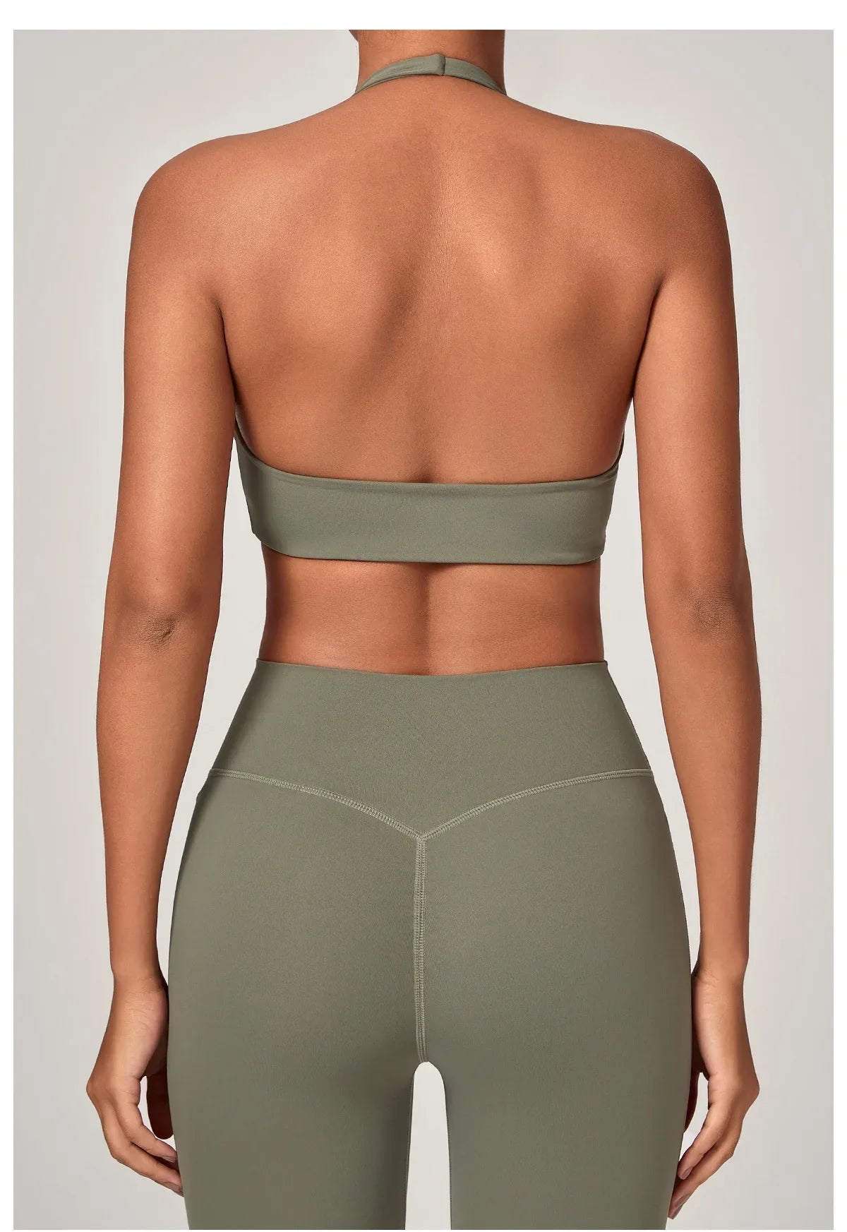 Sexy Fitness Bra Women Sports Sports Bra Halter Top High Support Push-up Open Back Running Gym Wear Yoga Bra Workout Underwear