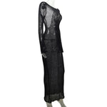 Women Beach Tunic Sexy See-through Beach Dress Summer Beach Cover Up 2024 Women's Beachwear