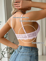 Modern Women's Lace Bra, Sexy Front-Clasp Push-Up Bra, Non-Padded, Breathable, Comfortable, Elegant, Sexy Lingerie Top