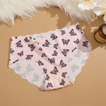 3Pcs Seamless Women's Panties S-XXL Sexy Butterfly Briefs Fashion Leopard Heart Breathable Female Comfortable Cozy Sexy Lingerie