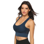 Hot Fitness Women's T-shirts Workout Sports Bra Yoga Vest Backless Solid Quick Dry Running Gym Sport bra Yoga Shirts Tank Top
