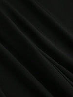 Women's Elegant Jacquard Pleating Wide-Leg Pants Office/Commuting Solid Color Loose Casual Suit Pants, Autumn/Winter