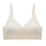 New Top Lace Seamless Women's Underwear Small Chest Gathered Non-slip No Steel Ring Sexy Sling Beautiful Back Bra Thin Section