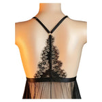 Summer Women Underwear Set Lace And Mesh Flower Babydoll Dress Woman See Through Nightdress V-neck Open Bra Sleep Skirt Nighties