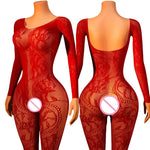 Ultra Hot Crotchless Lingerie Open Bra Erotic Costumes Transparent BodySuits Adults Hanging Neck Bodystockings Fishnet Underwear