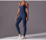 Seamless One-Piece Yoga Jumpsuit Women Fitness Sports Overalls Dance Workout Set Stretch Bodysuit Gym Clothes Push Up Sportswear