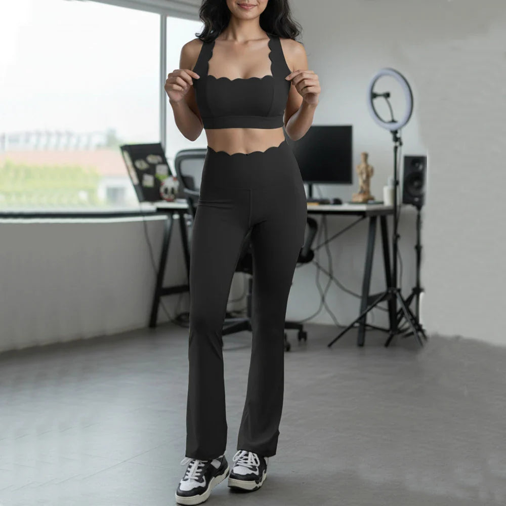 2PCS Pad Women Gym Fitness Yoga Set Squat Proof Fit Legging Running Shorts Sportswear Active Wear Workout Legging Clothes XP292