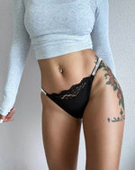 Rhinestone Lace Sexy Girls Women Panties Seamless Underwear G String Letter Transparent Thong For Female Low Rise Ladies Briefs