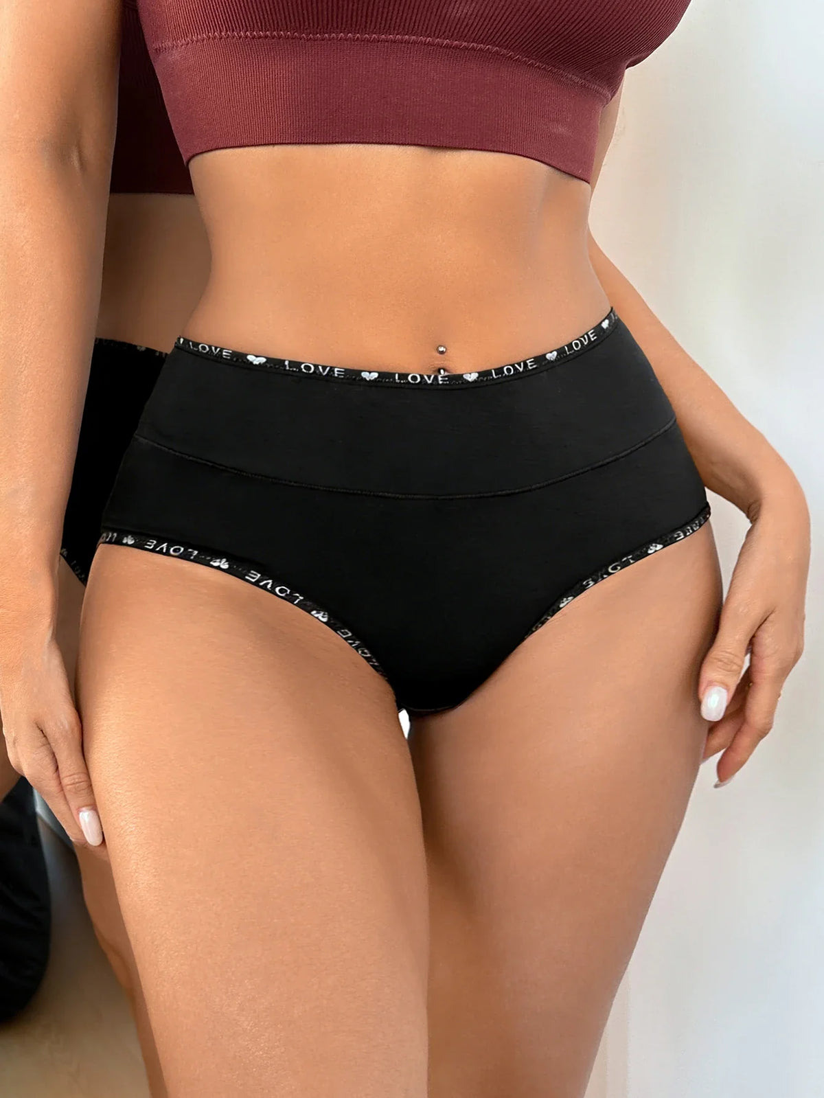 1PCS Women High Waist Seamless Panties Tummy Control Briefs Soft Breathable Solid Basic Underwear Ladies Lingerie S-XXL