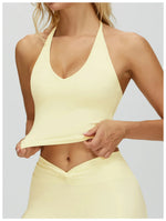 Sexy Gym Top Women Sports Bra Running Hanging Neck Yoga Bra Breathable Sports Underwear Women Fitness Bra Workout Top Women