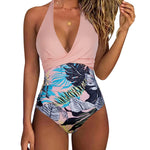 Women's Tight-fitting One-piece Bra Swimsuit Sexy Backless Cross-color Swimsuit Comfortable and Breathable Printing Underwear