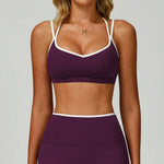 Sexy Back Sports Bra Top Women's Push-Up Yoga Underwear Fitness Top Running Workout Yoga Top Soft Beauty Back Bras Gym Underwear