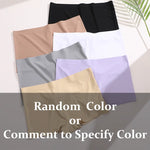 3Pcs Women's Seamless Sports Boxers Underwear Female Solid Color Panties Comfortable Brief Cozy Lingerie Intimate Underpant S-XL
