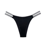 Sexy Panties Women Thongs Rhinestones Diamonds G-string Sports Thong Low Waist Shorts Briefs T-back Fitness S-XL