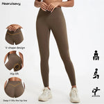 Hearuisavy Summer Ultra-Soft Fabrics High Waist Gym Quick-Dry Yoga Pants Running Workout Pants Push Up Sports Leggings Women