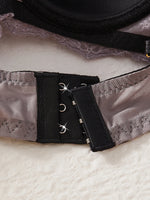3-Pack Women's Underwear Set Lace Floral Fabric Push-Up Bra for Women Underwire Unpadded Sexy Lingerie Set