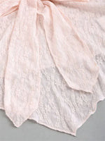 Bow knot Lace Halter Top for Women Summer Sexy Floral Pattern Off the Shoulder Backless V-neck Crop Top Y2K Clothes