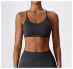 Women Cross Strap Sports Bra Women Push Up Sport Bra Yoga Gym Crop Top Brassiere Fitness Top Seamless Sport Bra Breathable Bras