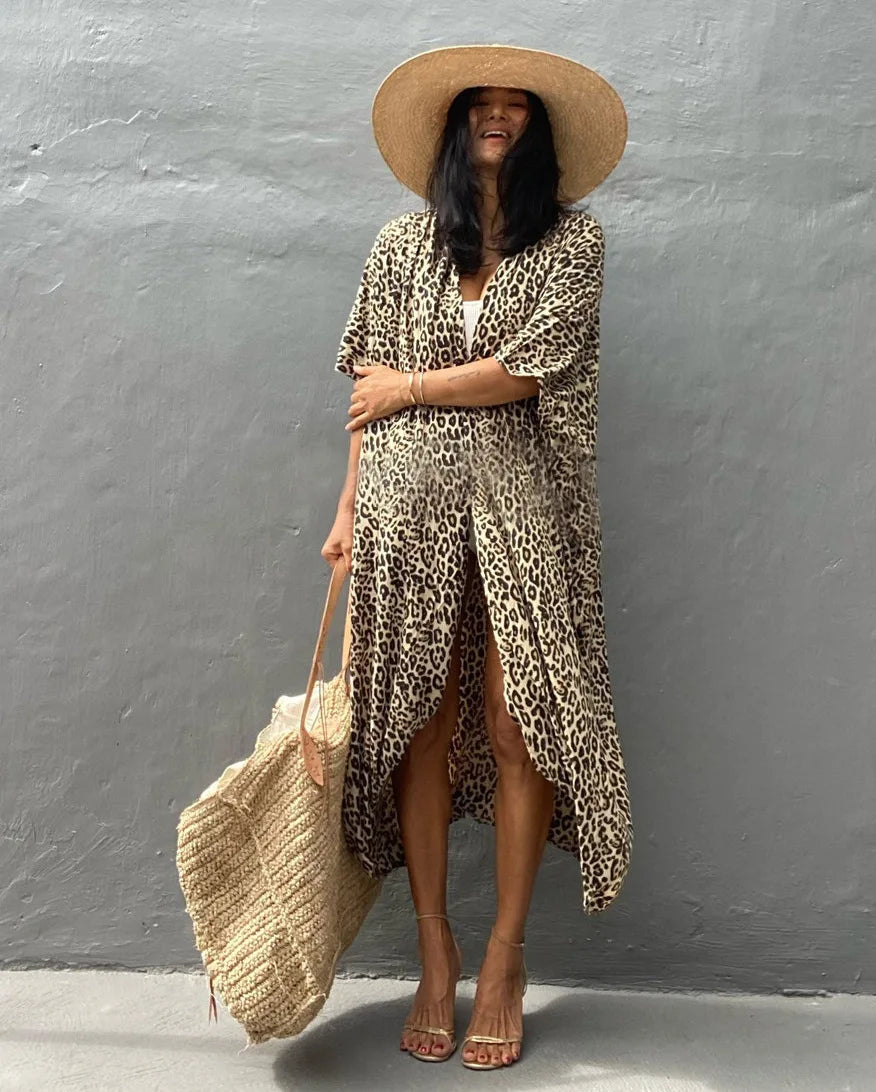 Beach Cover Ups for Swimwear Women Black Tie Dye Kimono Swimsuit Cape Summer Dress 2022 Beachwear Outfits Sales