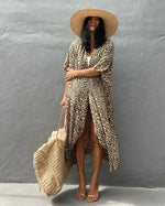 Beach Cover Ups for Swimwear Women Black Tie Dye Kimono Swimsuit Cape Summer Dress 2022 Beachwear Outfits Sales