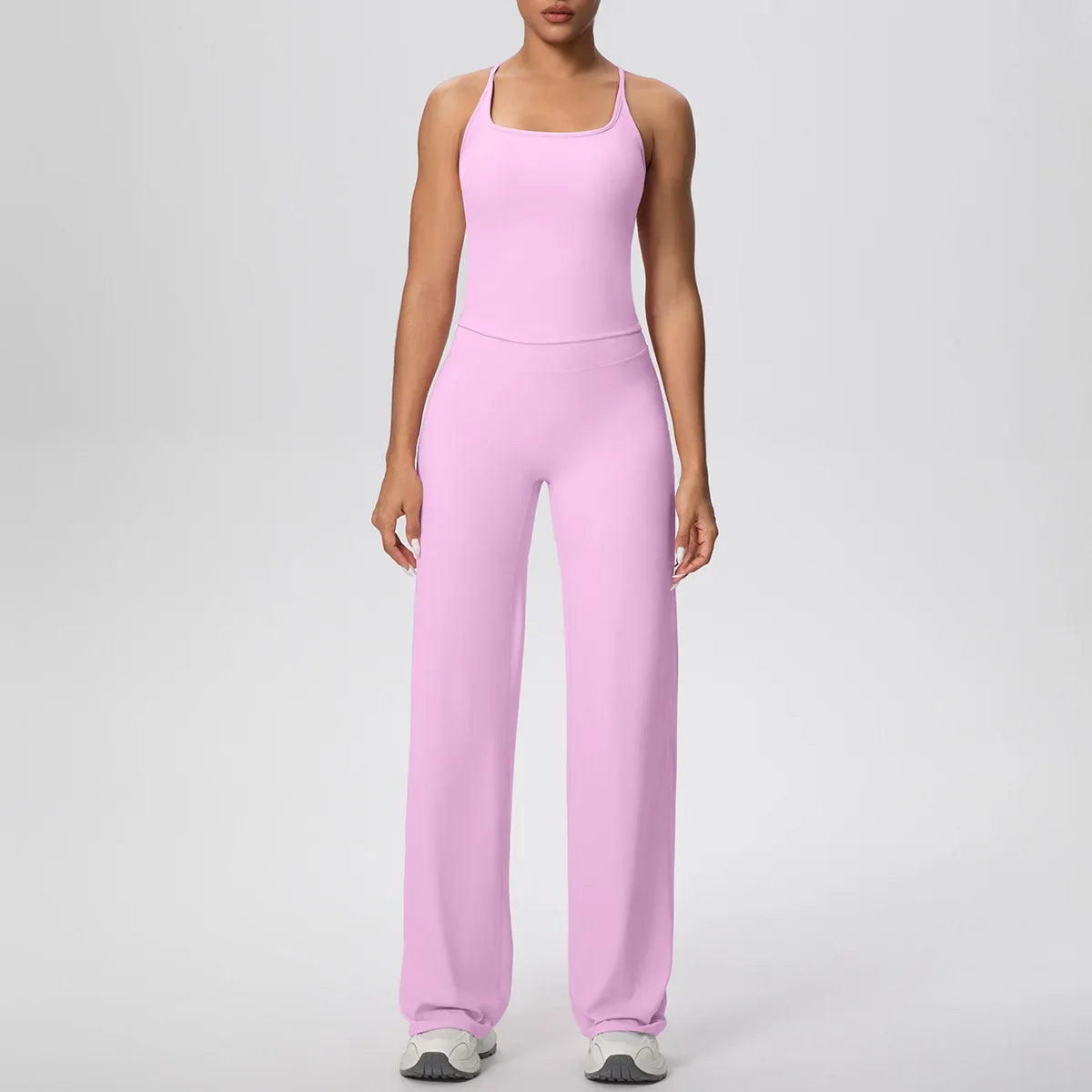 Yoga Set 2PCS Women Tracksuit Nude Feeling Workout Sets Gym Clothes Push Up Fitness Running Sportswear Sport Vest Leggings Suit
