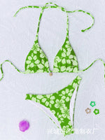 Micro Bikini 2026 Push Up Women Swimsuits Sexy Swimwear Brazilian Bikini Set Biquini Print Swimsuit Summer Brown Beachwear
