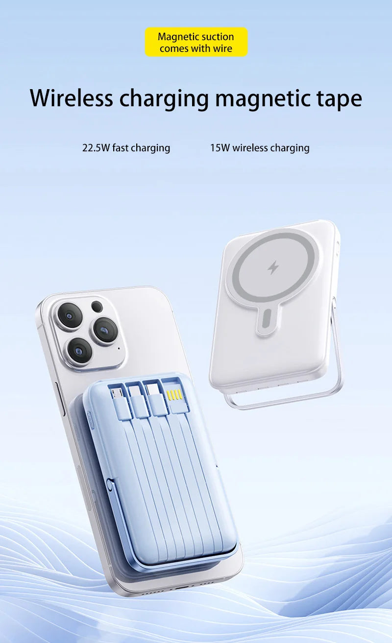 OnePlus Power Bank 200000mAh Portable Auxiliary Spare External Magnetic Battery Pack Wireless Charger For iPhone Xiaomi