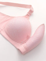 6 Pieces Color Women' Sexy Lace No Wire Bras Plus Size Adjustable Shoulders Strap T-Shirt Bra For Cup A B C D