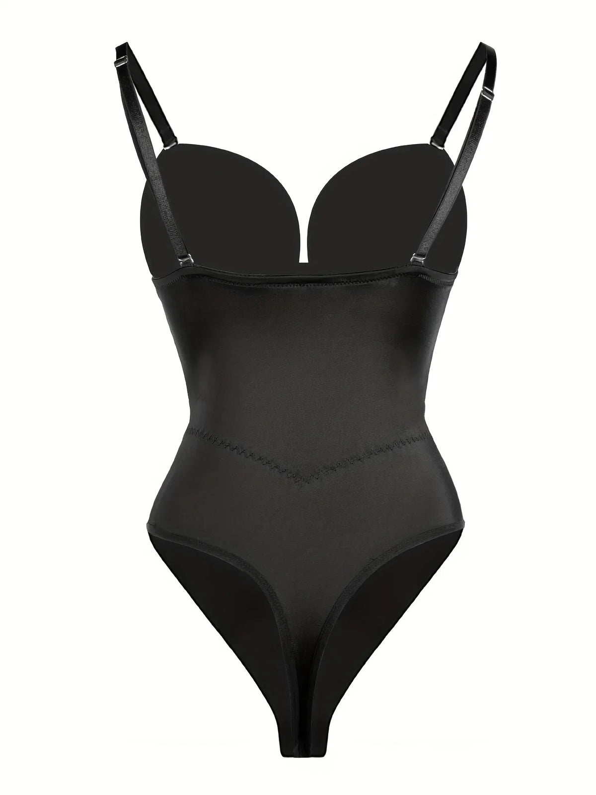 Backless Solid Low Cut Shapewear Bodysuit Tummy Control Waist Trainer Thong Slimmer Women Underwear