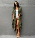 Beach Cover Ups for Swimwear Women Black Tie Dye Kimono Swimsuit Cape Summer Dress 2022 Beachwear Outfits Sales