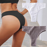 2PCS/Set Seamless Panties Women Sexy Low Waist Brazilian Pant Female Solid Color Breathable Underwear Lady Soft Intimat Lingerie