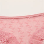 4PCS Lace Bikini Briefs Panties Women's Transparent Lingerie Sexy Female Underpants Floral Lace Perspective Waist Band Briefs