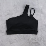 DIA FIT JOY Yoga Sports Bra Single Shoulder Irregular Strap Naked feel Sensation Beautiful Back Design Comfortable Breathable