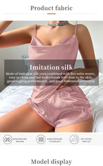 Summer New Style Sexy Backless Camisole Dress Women’s Faux Silk Ice Silk Nightgown, Comfortable & Breathable