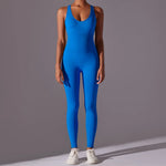 Seamless One-Piece Yoga Jumpsuit Women Fitness Sports Overalls Dance Workout Set Stretch Bodysuit Gym Clothes Push Up Sportswear