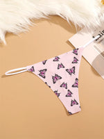 7PCS Women Seamless Leopard Butterfly Panties Sexy Ultra-thin Briefs Female Ice Silk No Trace Underwear Low Rise Soft Lingerie