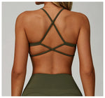 Hearuisavy Breathable Sports Bra Women Quick Drying ShockProof Gym Workout Top Casual Yoga Clothing Push Up Running Fitness Bras