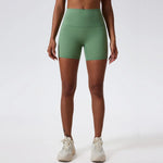 Hearuisavy Summer Soft Yoga Shorts Buttock Lift Gym Leggings Women High Waist Sports Shorts Women Running Workout Shorts Female
