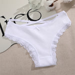 3Pcs Women Cotton Panties Seamless Hollow Sexy Design Unique Low Waist Women Panty Breathable Girl Underwear Soft Lingerie S-XL