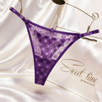 Thin Sexy Girls G String Thong Panties Women Briefs Flower Hollow Out Transparent Underwear Female Lingerie