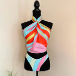 Classic Printed Bikini 2026 Bandeau Biquini Women Sexy Swimsuit Push Up Swimwear Female Swim Suit Halter Bathingsuit Beachwear
