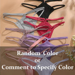 5PCS Women Sexy Cotton Panties Two Belts Hollow Out G-String Thongs Breathable Underwear for Female Solid Color Lingerie S-XL