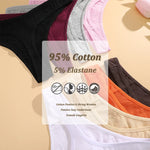 5Pcs Women Sexy Cotton Thongs Female Bikini Panties G-String Underwear Thongs Striped Panties Female Underwear T-Back Intimat