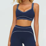 High Fitness Sports Bra Lines Yoga Top Women Fitness Bra Gym Active Wear Backless Workout Push-up Fitness Bras Running Underwear