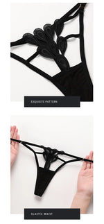 Sexy Thong Lace Panties Women Briefs Girls G String Hollow Out Transparent Underwear Female Thin Low Waist Lingerie Size S-XL