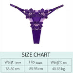 Embroidery Flower Thin Sexy Girls G String Thong Panties Women Briefs Hollow Out Transparent Underwear Female Lingerie