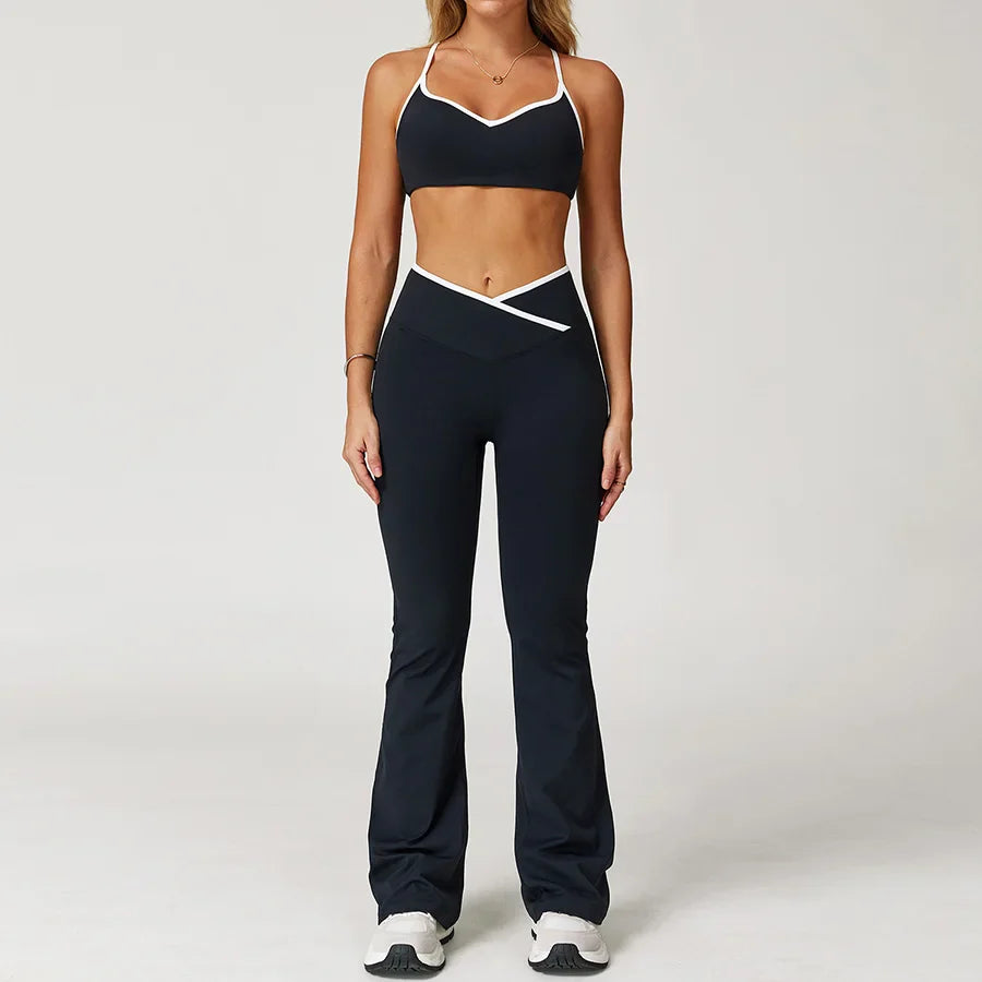 Sportswear Woman Gym Sports Bra Shorts Leggings 2 Piece Set Workout Naked Feeling Seamless Female Fitness Clothing Tracksuits