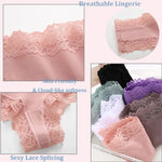 Sexy Lace Cotton Brazilian Pants Women Low Waist Panties Underwear Solid Color Ladies Briefs Lingere Underware Comfortable Women